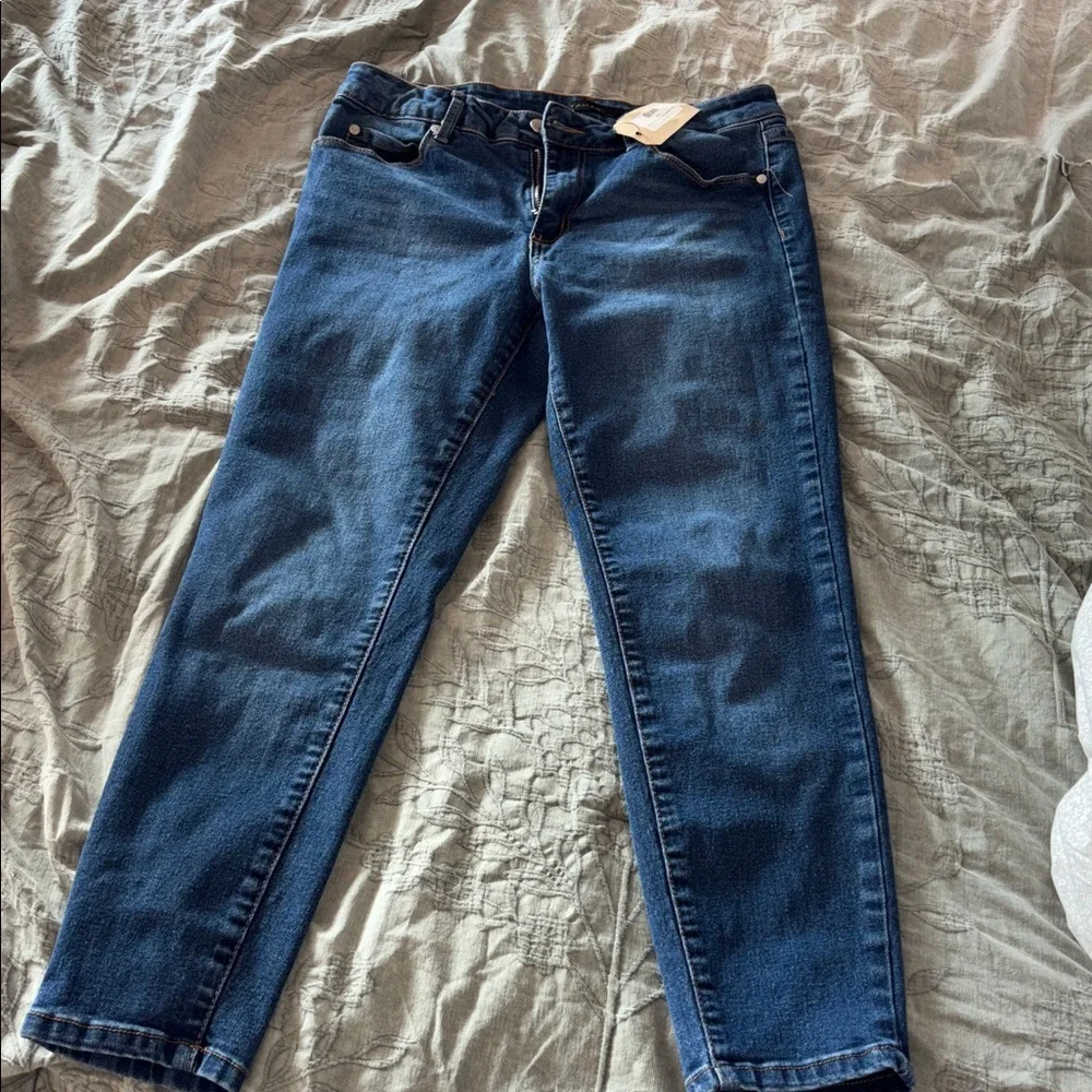 WOMENS SIZE 10P | Tahari Kelly Mid-Rise Skinny Denim Jeans - Picture 5 of 7